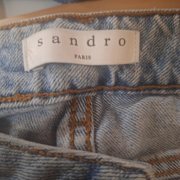 Sandro straight cut high-waisted jeans Size 34 sandro or 2 US - Picture 13 of 13